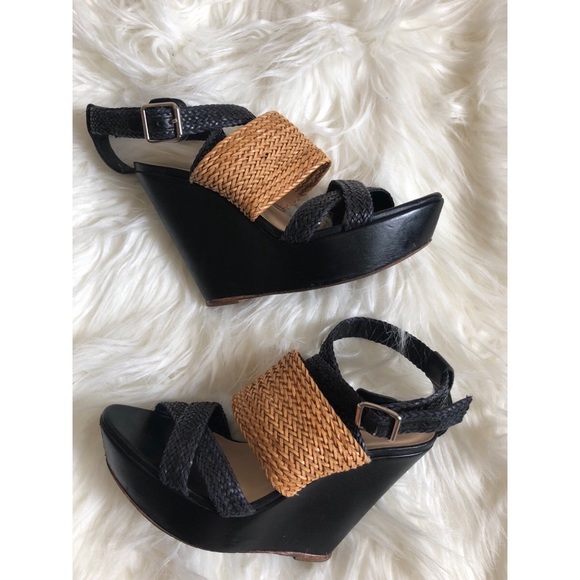 Loeffler Randall Shoes - Loeffler Randall Wedge Leather Sandals